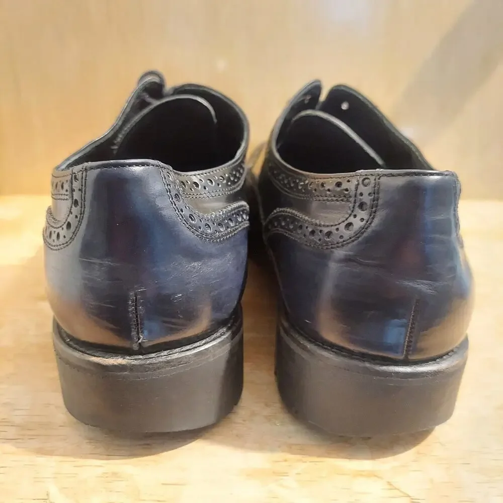 Donald J Pliner Maris-SXSX Men's US 10.5 Black Leather Oxford Dress Shoes